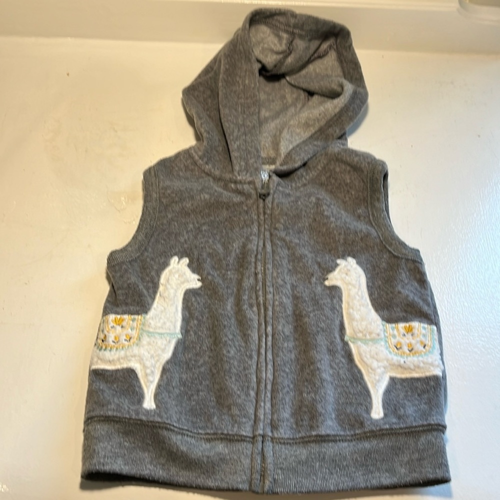 Adorable Llama Cozy Fleece Vest for Baby 12 Months